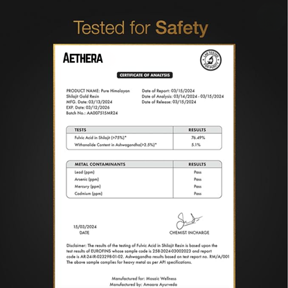 Aethera Shilajit Gummies